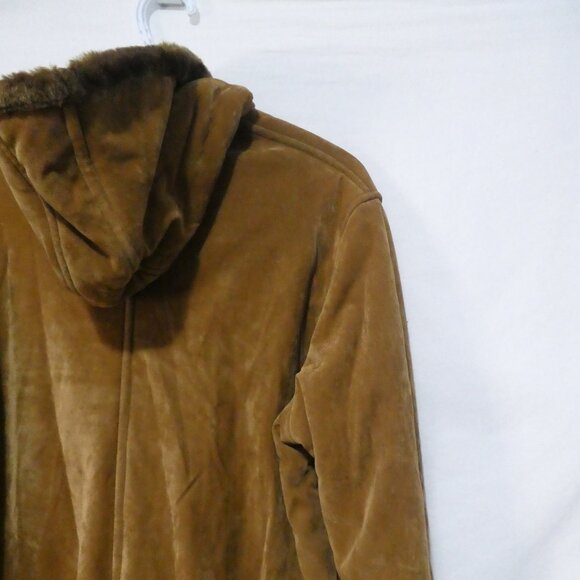 STYLE | large | Brown Hooded Coat with Embroidery - Picture 12 of 16